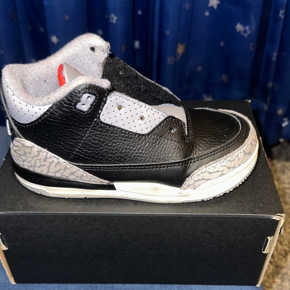 Jordan Kids Black and White Sneakers